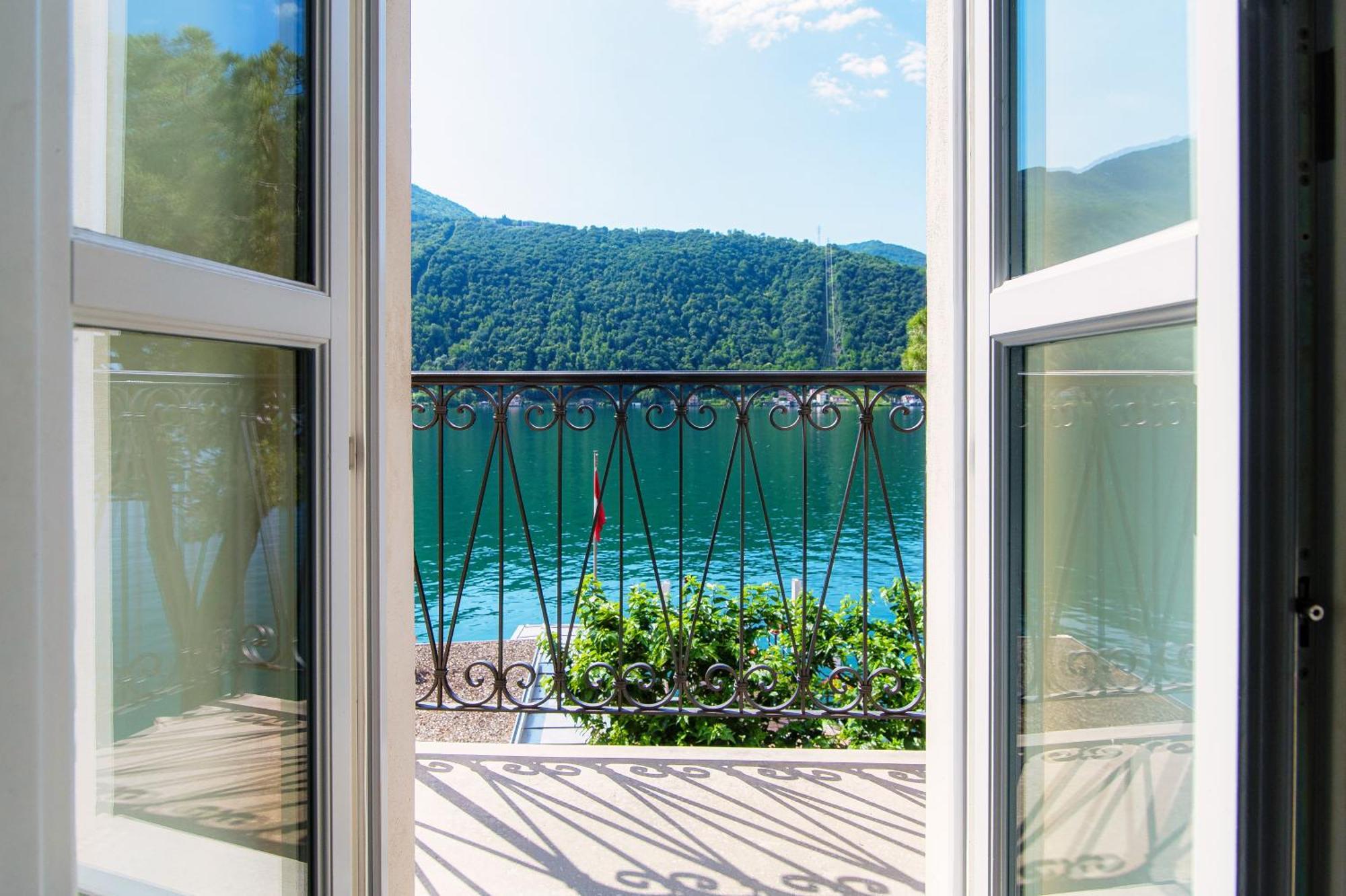 Il Balcone Sul Lago By Quokka 360 - Historic Lakeside Flat In Morcote Zewnętrze zdjęcie