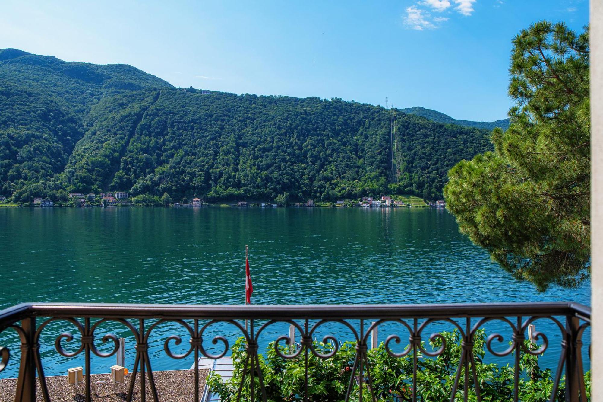 Il Balcone Sul Lago By Quokka 360 - Historic Lakeside Flat In Morcote Zewnętrze zdjęcie